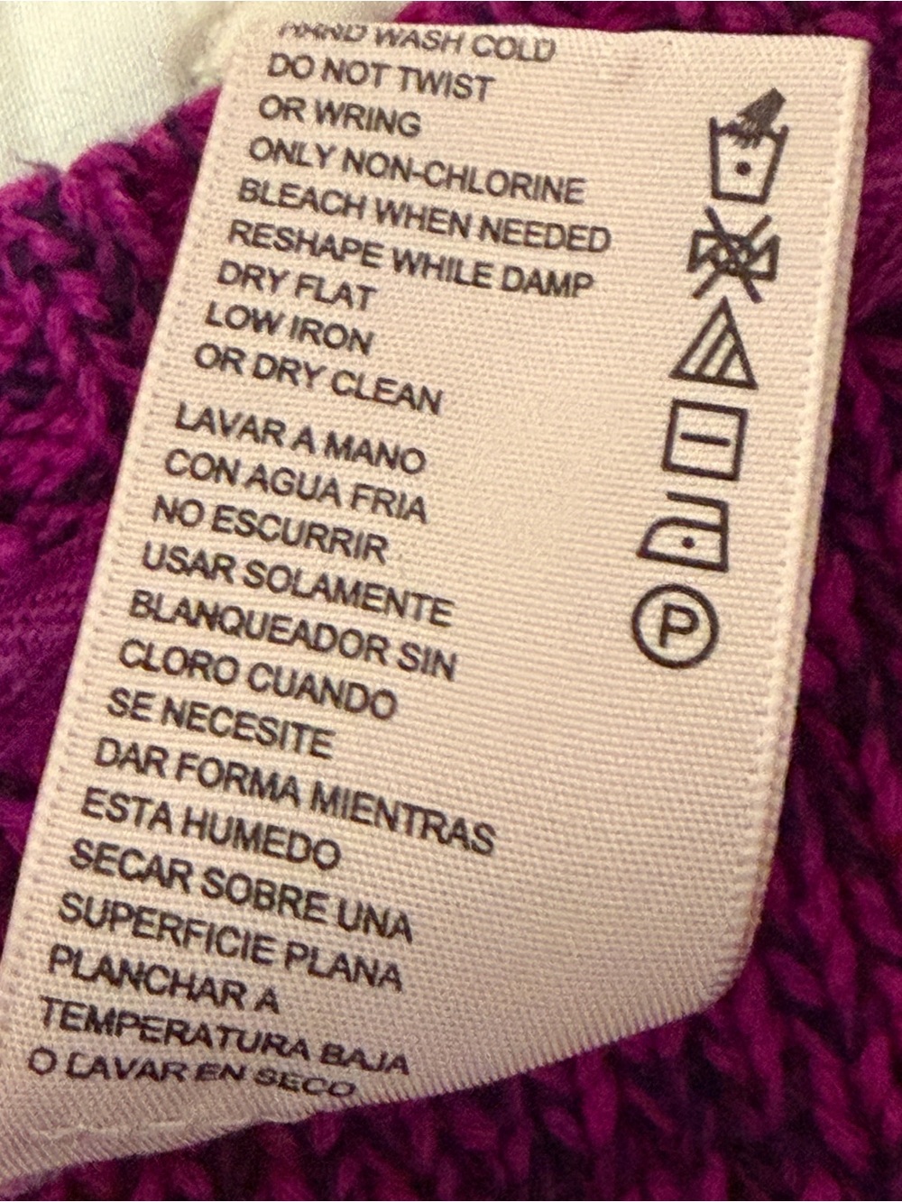 Philosophy Magenta & White  Marled Crewneck Hi Lo Sweater Sz XXL - Picture 6 of 7